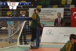 Trečia pergalė iš eilės: Lietuvos golbolininkai patiesė Europos vicečempionus