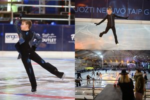 Vilniuje atidaryta ledo čiuožykla: žiemos pramogomis lankytojai mėgausis po uždaru stogu
