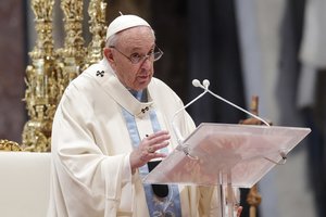 Popiežius Pranciškus pagerbė moterų vaidmenį skatinant taiką pasaulyje