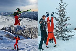 Jolanta Leonavičiūtė pasinėrė į žiemos pramogas Gruzijoje: nepabūgo slidinėti už trasos ribų