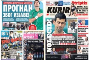 Serbų spauda gina Novaką Džokovičių ir dreba iš pykčio: „Prasmek skradžiai, Australija“