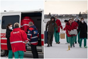 Neeilinė diena: donoro širdį į Kauną skraidino sraigtasparniu, Vilniuje transplantavo dvimečio vaiko iš Latvijos inkstus
