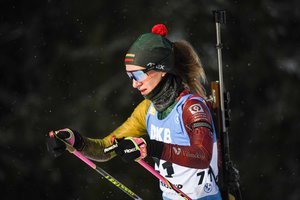 Į 20-uką pasaulio biatlono taurės etape patekusi G. Leščinskaitė: „Startui nesijaučiau pasiruošusi“