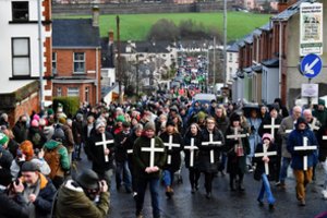 „Brexit“ sutrikdyta Šiaurės Airija mini Kruvinojo sekmadienio metines