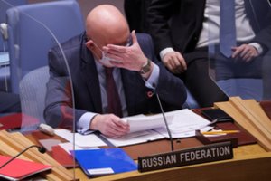 Rusija apkaltino JAV kurstant „isteriją“ dėl Ukrainos