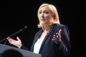 M. Le Pen kritikuoja E. Macrono kelionės į Maskvą ir Kijevą rezultatus