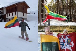 Lietuvos gimtadienį žinomi žmonės švenčia išradingai: sveikinimai skrieja ir iš Alpių, ir iš sporto salės