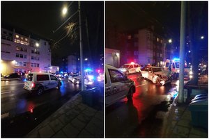 Žiauri avarija Vilniuje: kaktomuša susidūrė du BMW automobiliai – mergina ir vaikinas išvežti į ligoninę