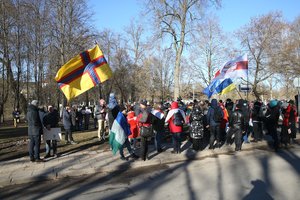 Baltarusiai Vilniuje protestavo prieš Minsko režimo paramą Rusijai