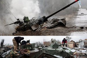 Paaiškino, kodėl Rusijos kariai Ukrainoje masiškai palieka karinę techniką
