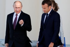 Ar E. Macrono pokalbiai su V. Putinu bent kiek prasmingi?