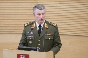Lietuvos kariuomenės vadas: apie 30 proc. aplink Ukrainą sukauptų Rusijos pajėgų prarasta