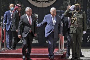 Jordanijos karalius atvyko reto vizito į Vakarų Krantą