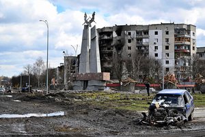 „Nerandame kareivių, tik nekaltus žmones“: košmaras Borodiankoje – miestas kraupiai nusiaubtas okupantų