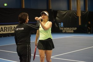 Suomijoje – užtikrinta Lietuvos moterų teniso rinktinės pergalė
