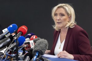 M. Le Pen teigia esanti prieš rusiškų dujų embargą
