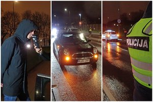 Reidas Vilniuje: vairuotojas po „dviejų alaus“ įkliuvo jau pirmą minutę
