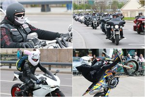 Vilniuje griaudėjo ir riaumojo plieniniai žirgai: motociklininkai pradėjo sezoną