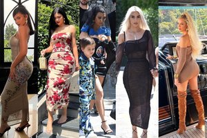 Kardashianų klano seserys Italijoje rodo nepriekaištingą stilių ir traukia praeivių žvilgsnius