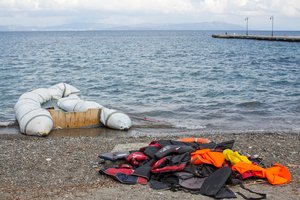 Graikija užkirto kelią šimtų migrantų bandymui perplaukti Egėjo jūrą