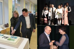 Ignalinoje paminėtas Česlovo Kudabos gimnazijos 75-asis gimtadienis