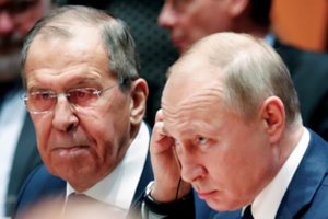 Ištikimas Kremliaus tarnas S. Lavrovas tikina, kad V. Putinas – visiškai sveikas: prakalbo net apie sąžinę 