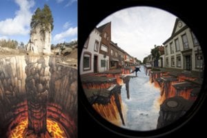 Į Vilnių atvyko pasaulinio garso gatvės menininkas, kuris sukurs unikalią 3D iliuziją Lietuvoje