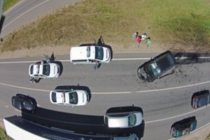 Kaktomuša greta Vilniaus – medikų pagalbos prireikė abiems vairuotojams