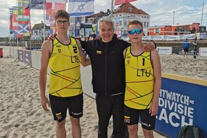 Europos U22 paplūdimio tinklinio čempionato starte – skambios lietuvių pergalės