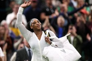Legendinė Serena Williams baigė kovą Vimbldono turnyre