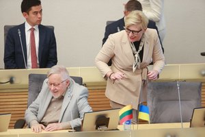 Valdantieji sureagavo į opozicijos grasinimus atšaukti valstybės vadovo statusą V. Landsbergiui: tai kvailystė