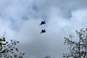 NATO naikintuvai šešiskat lydėjo Rusijos orlaivius ir patruliavo palei oro erdvės sieną