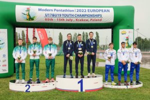 Europos čempionate – jaunųjų penkiakovininkų sidabras