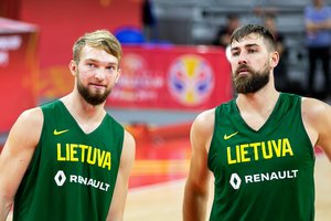 NBA bokštų Lietuvos rinktinės rungtynėse prieš Estiją dar neišvysime