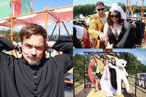 „Karklės“ festivalyje – nuodėminga pramoga: aktorius L. Pobedonoscevas tuokia poras