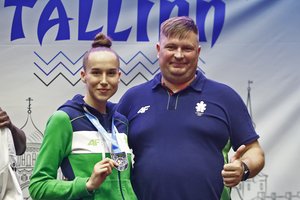Estijoje vykusiame tekvondo turnyre K. Tvaronavičiūtė iškovojo bronzos medalį
