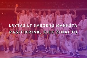 Testas. Ką žinote apie Lietuvos rinktinės pasirodymus Europos krepšinio pirmenybėse?