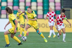 Lietuvos moterų futbolo rinktinė užbaigė pasaulio čempionato atranką pralaimėjimu 0:1