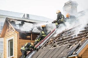 Vilniaus pakraštyje ugnis siaubė nuosavą namą: liepsnos pražudė šunį, išdegė kambarys ir terasa