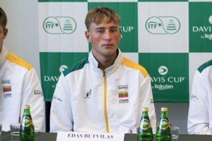 Daviso taurė: pirmąjį tašką Lietuvos rinktinei bandys iškovoti Edas Butvilas