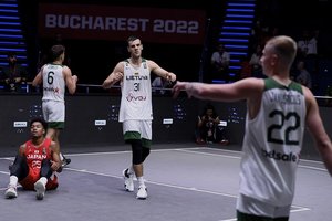 U23 pasaulio čempionate Lietuvos 3x3 vaikinų rinktinė be pralaimėjimų žengė į atkrintamąsias