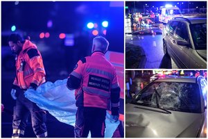 Vilniuje jauno vairuotojo BMW partrenkė moterį, pėsčioji mirė