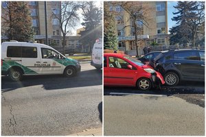Sukėlęs 3 automobilių susidūrimą Vilniuje paspruko „Peugeot“ vairuotojas – policija paskelbė paiešką