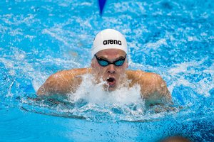 Pasaulio plaukimo taurės varžybose – Dano Rapšio bronza