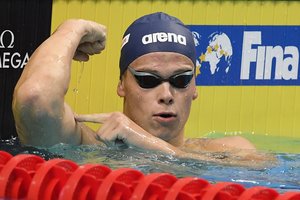 D. Rapšys pasaulio plaukimo taurėje pasipuošė bronziniu medaliu