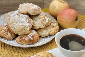 Sausainiai su obuoliais sužavėjo paprastumu ir puikiu skoniu