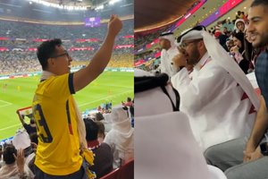 Futbolo čempionate – fanų konfliktas: įsižeidę Kataro sirgaliai ekvadoriečiui liepė užsičiaupti