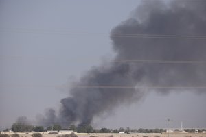 Katare netoli fanų zonos kilo milžiniškas gaisras