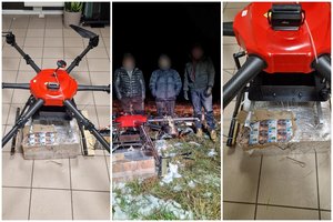 Druskininkų pasieniečiai nutupdė iš Baltarusijos kontrabandą įskraidinusį droną