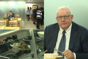Politikai įvertino pigiąją Seimo valgyklą: „Galėtų būti ir skaniau“